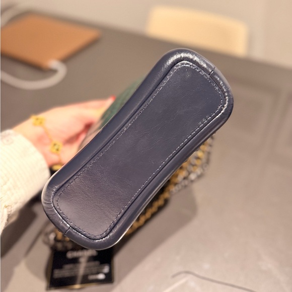 Chanel Green and Tan Quilted Small Gabriel Bag - Picture 9 of 13